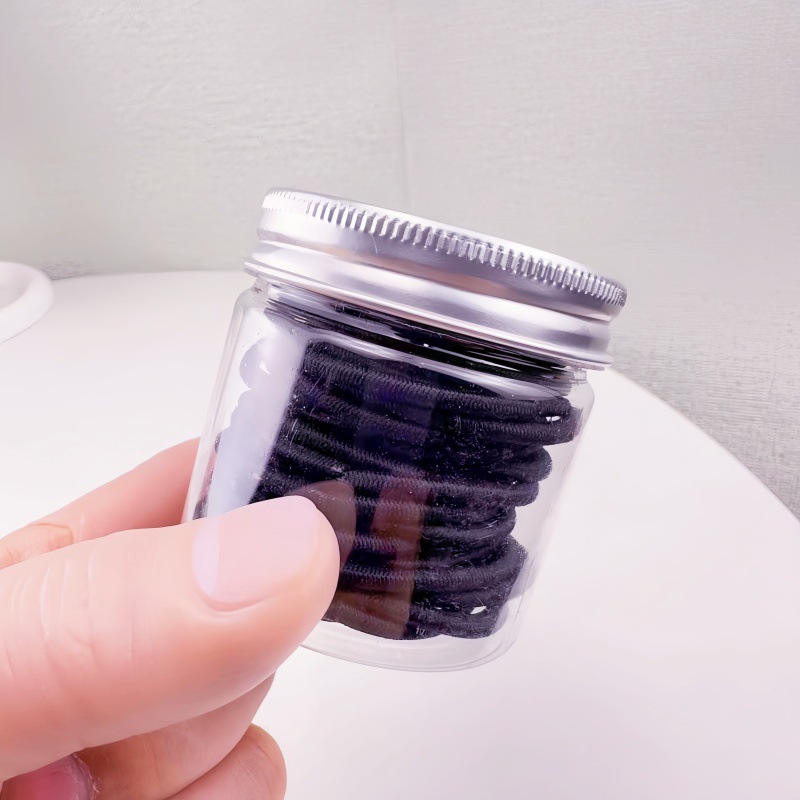 30 piezas de alta elasticidad otoño invierno fundación sin costura correa gruesa no daña el cabello de niños adultos atado alta cola de caballo gran anillo cabello