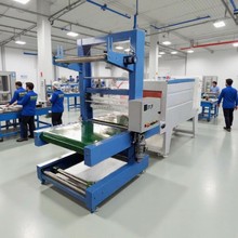 多用途袖口式全自动热收缩包装机晶淦纸箱全自动热收缩包装机厂家