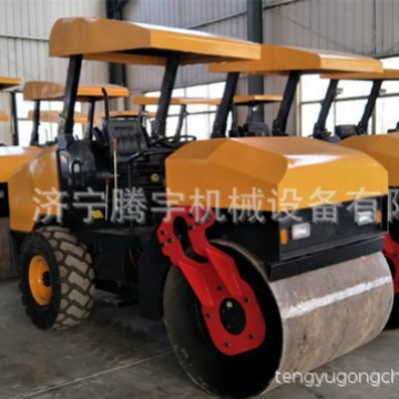 厂家供应3吨钢轮振动压路机 双钢轮坐驾压路机 柴油压路机