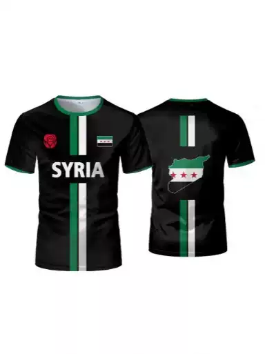 2025 New Soccer Jersey, Men's Oversized Comfortable T-Shirt Sports Shirt with Flag