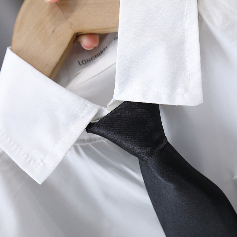 7159 Ropa para niños de verano Camisa blanca de manga corta Traje para niños Estilo universitario Pantalones de traje para niños pequeños y medianos Traje de camisa de verano