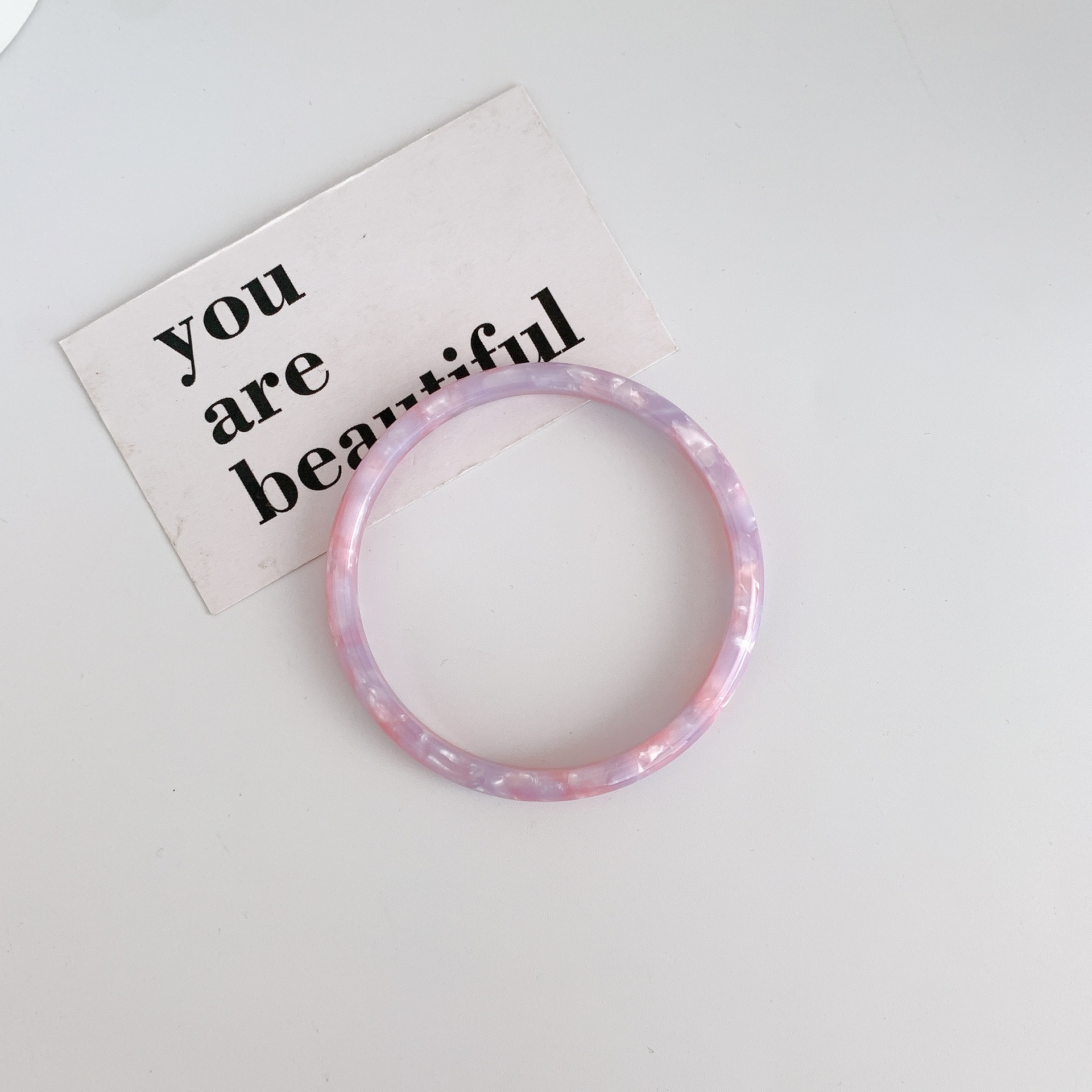 Aitong joyería elegante simple moda resina acetato pulsera para mujeres pulsera de moda personalizada para mujeres image 5