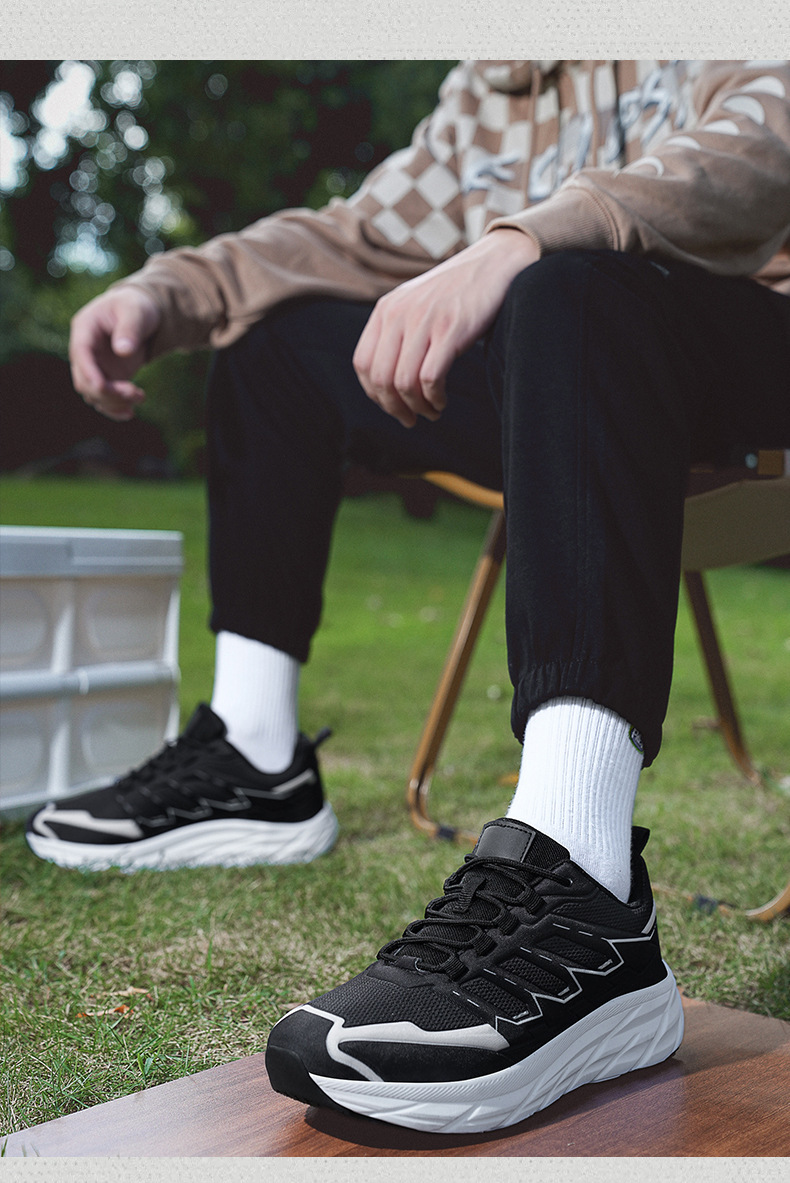 Autumn and winter casual sports shoes men's platform shoes trendy dad shoes breathable rebound running shoes men's shoes_voghion.com