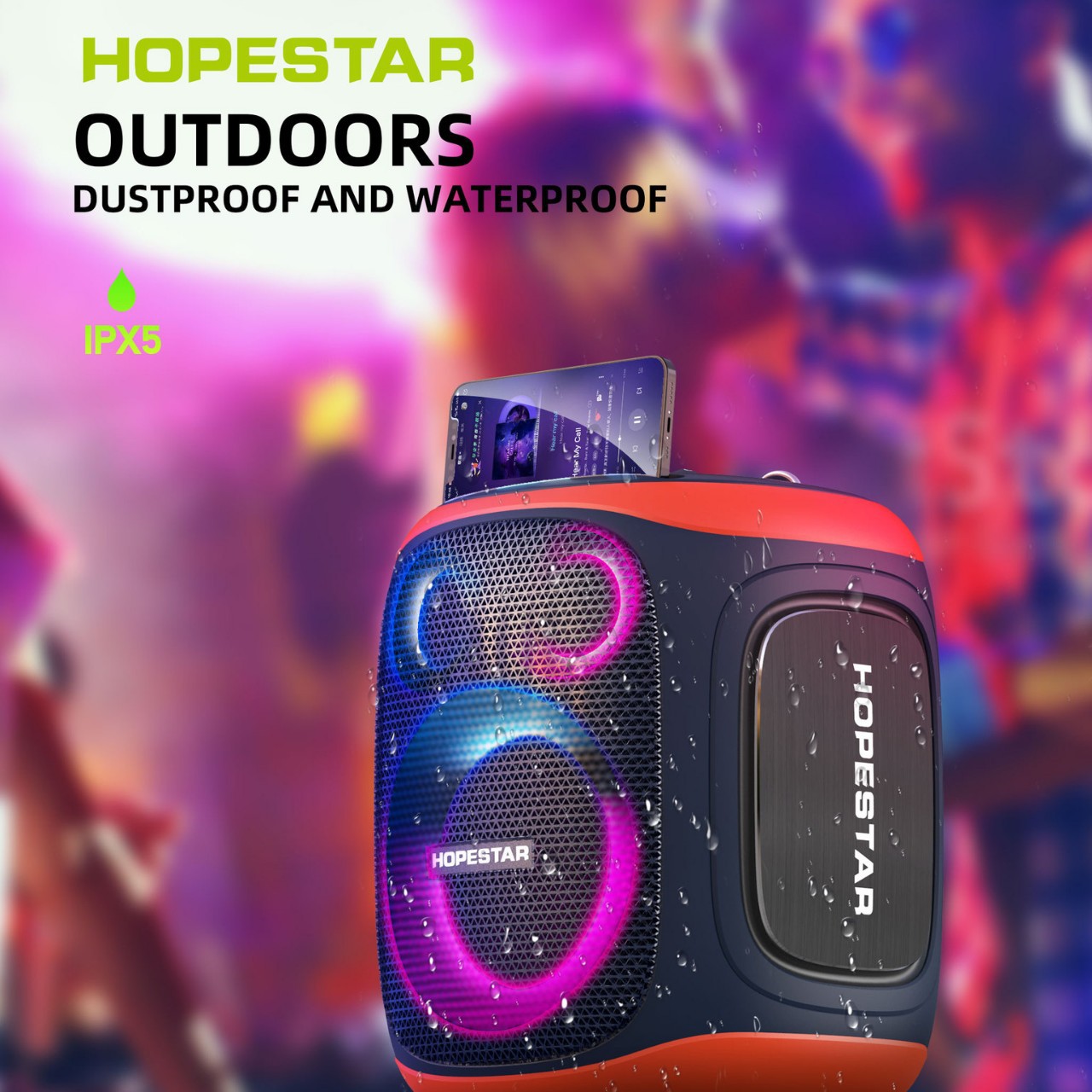 大功率无线蓝牙K歌音箱带支架重低音户外HIFI聚会大音响PARTY130