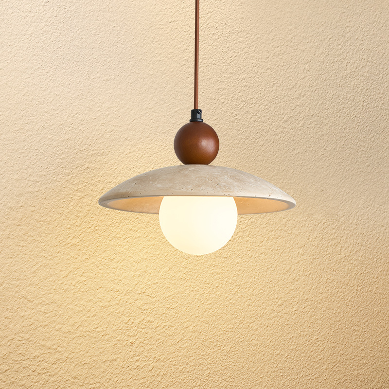 Lámpara simple de tronco pequeño túnel de viento Huangfeng Shi Shi Comedor de bar de cabecera de cama mesa de comedor crema dormitorio estilo japonés retro