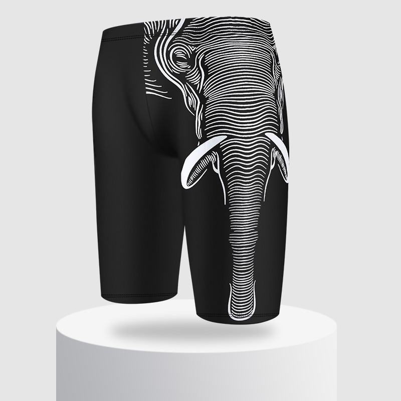 Bañador de hombre nueva moda Pantalones cortos de secado rápido cómodo más tamaño suelto más tamaño boxeadores anti-vergüenza