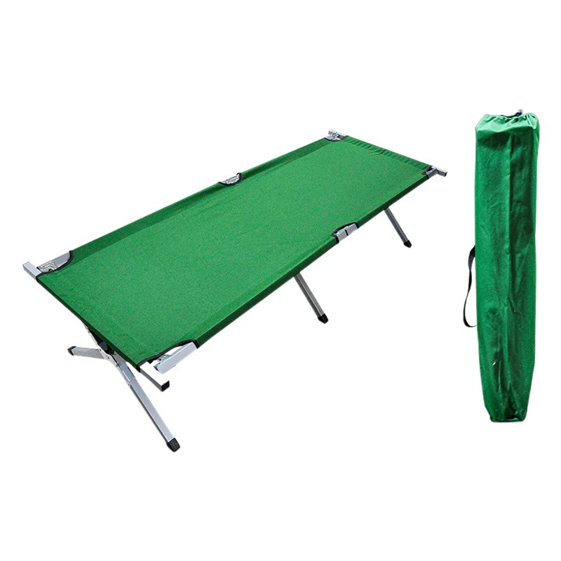 Наружная Удобная Расширенная складная кровать Армейская зеленая ткань Оксфорд Одиночная простая походная кровать Утолщенная усиленная тактическая походная кровать