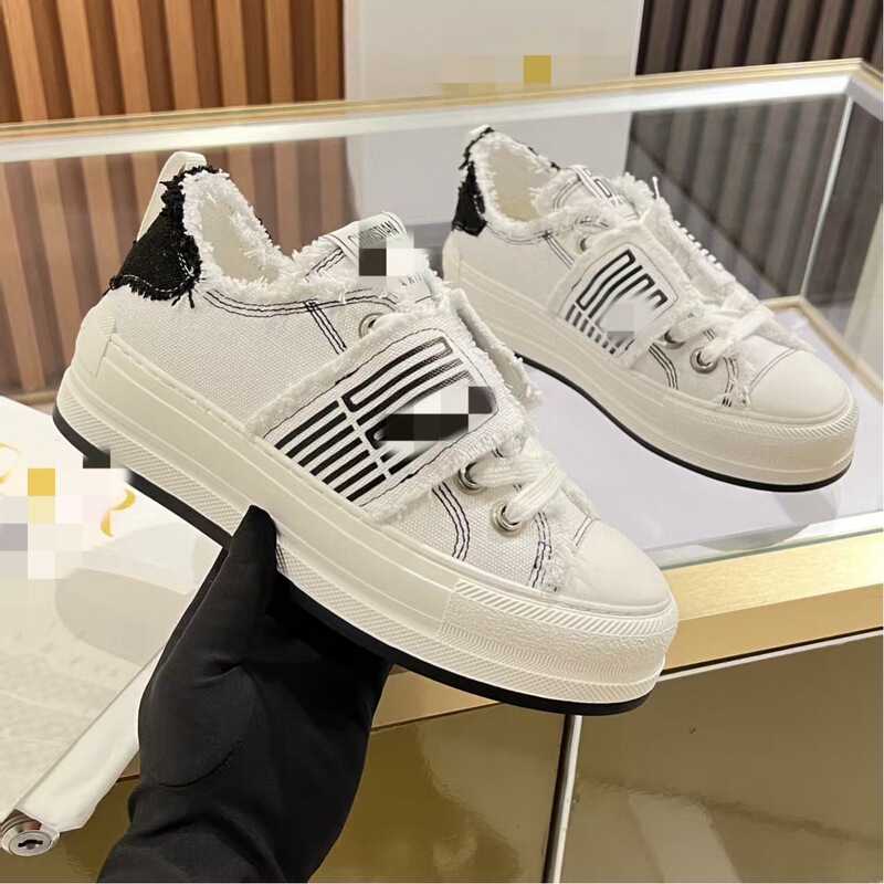 25 high quality D Family Old Flower Canvas Platform High-height Shoes Women's Sports Casual Shoes