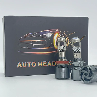 A80 fisheye turn signal lens high-power car LED headlight motorcycle super bright bulb cross-border hot sale (Ön faralar)