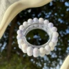 Fresh Purple-Jade Crystal Ceramics Bracelet#SZ320