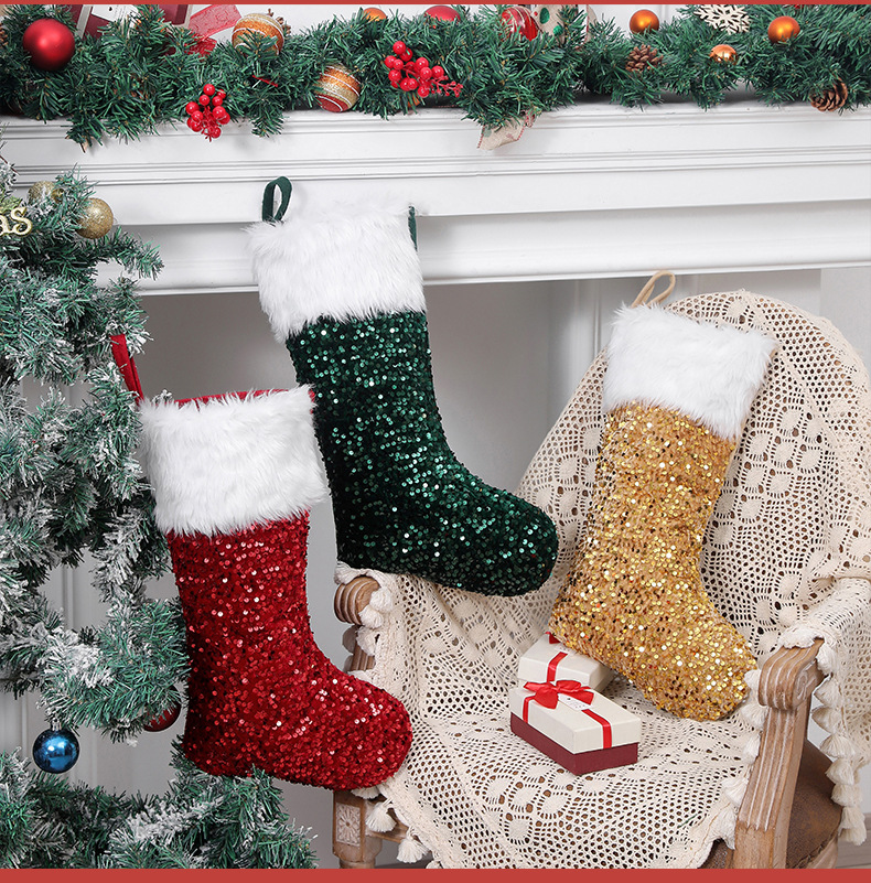 Christmas Retro Exaggerated Sock Cloth Indoor Party Festival Christmas Socks display picture 2