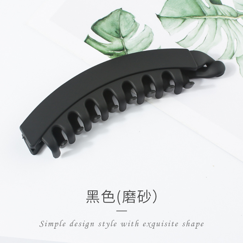 大きいサイズの髪の量が多い後頭部バナナクリップシンプルでおしゃれな花柄の縦型クリップ高馬尾大クリップ縦型ピン|undefined