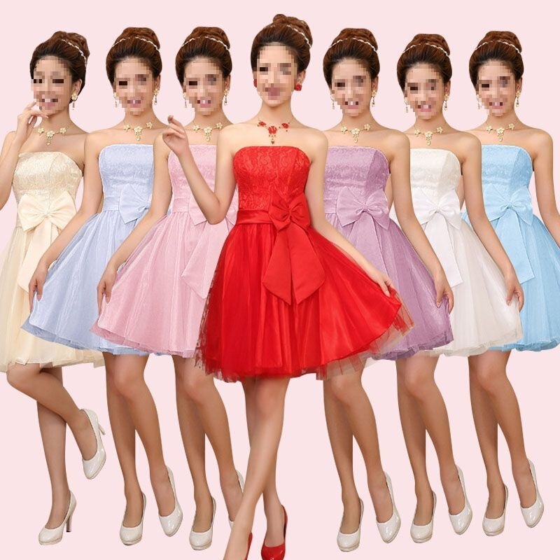 Bridesmaid Dress with a Fairy-Like Vibe, 2026 New Model, High-End Feel, Niche Short Style, Slimming Effect, Graduation Evening Gown for Women Bridesmaid Dress with a Fairy-Like Vibe, 2026 New Model, High-End Feel, Niche Short Style, Slimming Effect, Graduation Evening Gown for Women