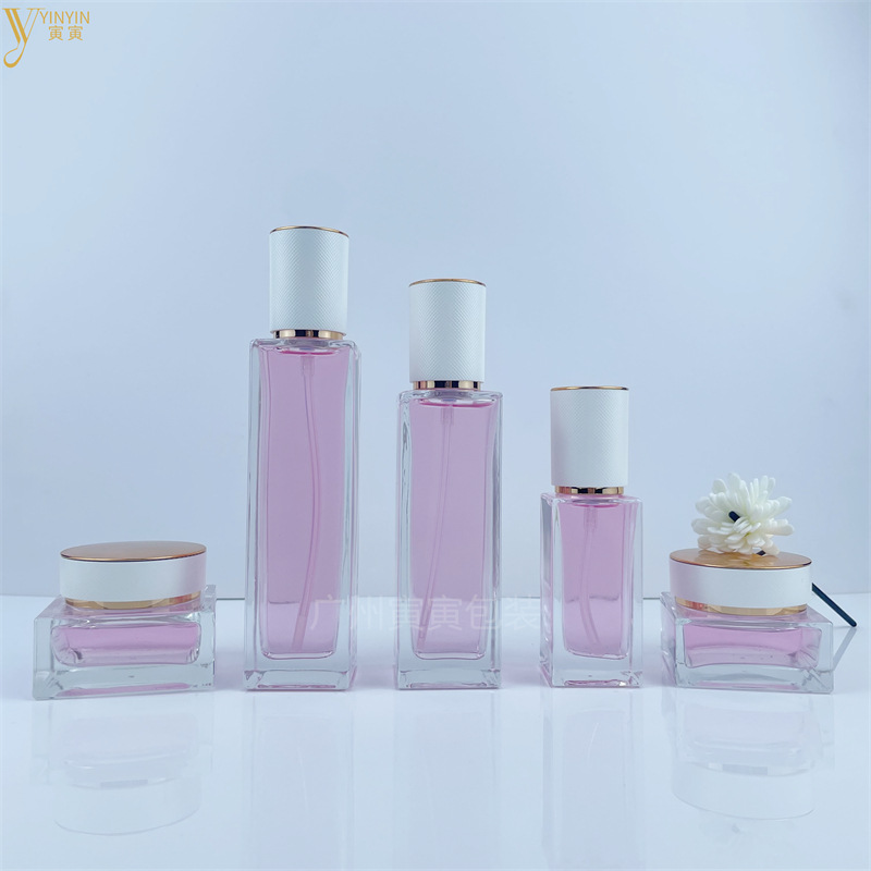 现货30G-120ML套装瓶化妆品分装瓶粉底液瓶50g膏霜瓶精华水乳液瓶
