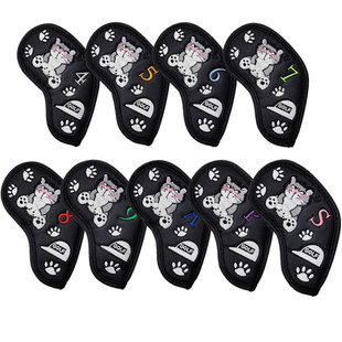Korean single export cute cat golf club cover iron rod cover putter cover ball head cap cover Rod head cover