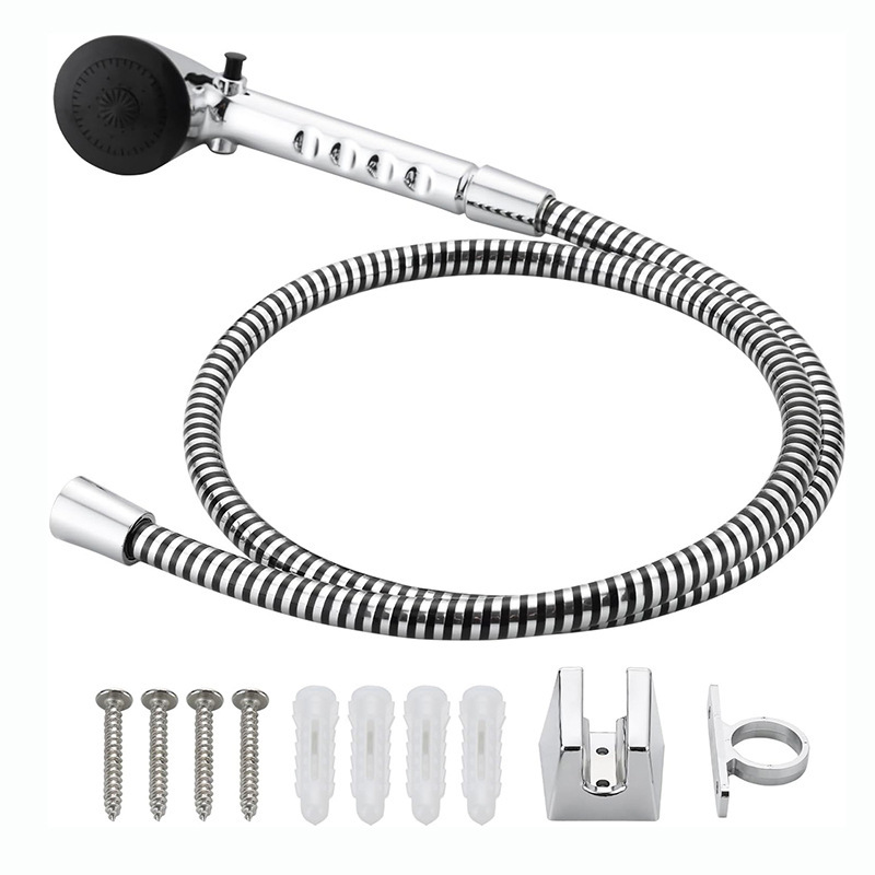 Factory Supplies Outdoor Rv Shower Set Double Handle Rv Shower Faucet Nozzle Black Rv Shower Head