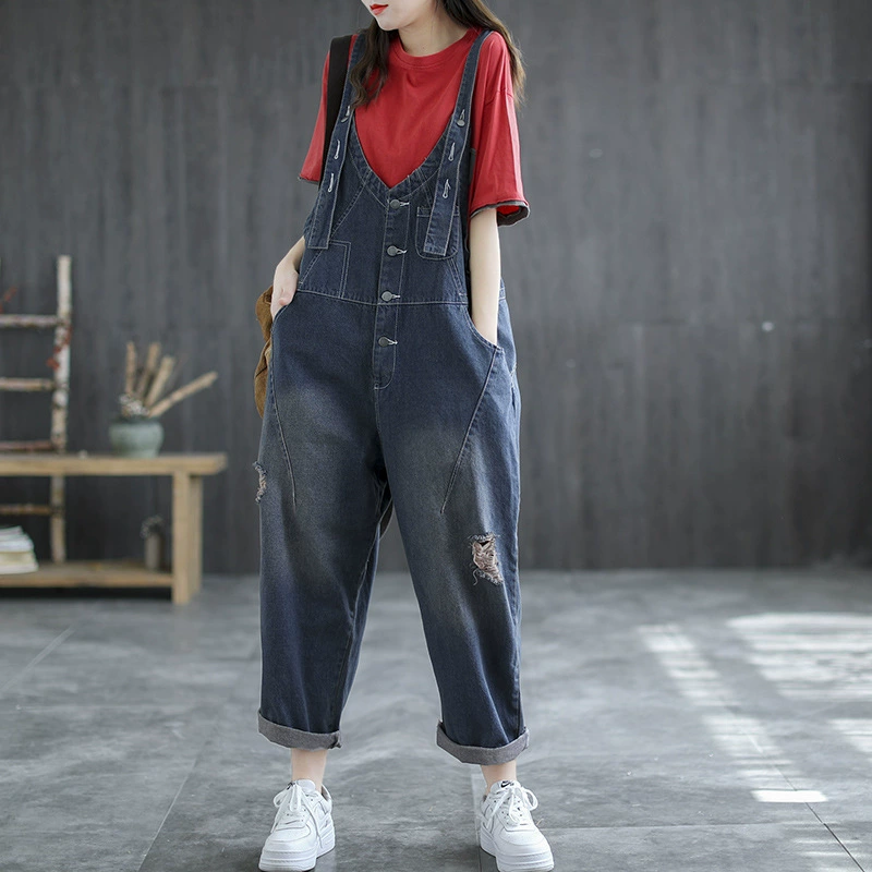 Летние подтяжки, джинсы, oversize, плюс сайз, яркий запоминающийся стиль