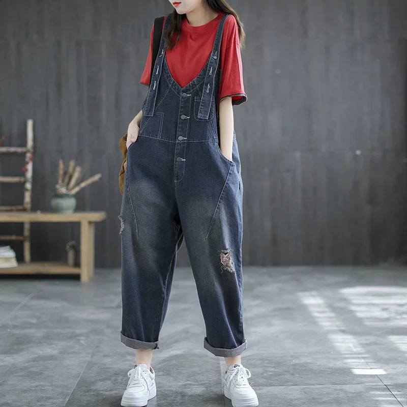 Летние подтяжки, джинсы, oversize, плюс сайз, яркий запоминающийся стиль