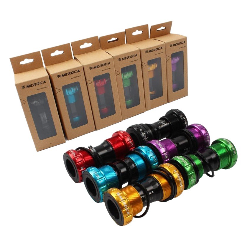 Al por mayor colorido bicicleta de montaña eje medio integrado hueco BB bicicleta rosca tornillo-en eje medio transfronterizo exclusivo