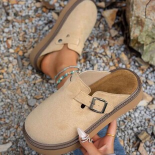 U 80745 Soft Cork Thick Sole Toe Cover Slippers ���ϰ��^��Ь