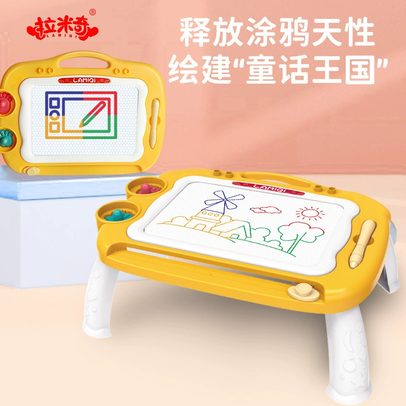 Большая магнитная доска для рисования, игрушка, граффити, 3–6 лет