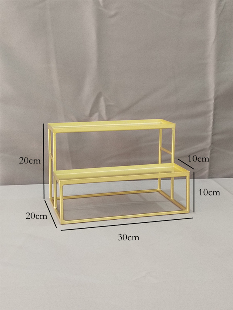 Mesa de postres de estilo europeo, decoración, bandeja de pastel, soporte de exhibición, decoración de bodas, accesorios, mesa de descanso para café, comida fría image 10