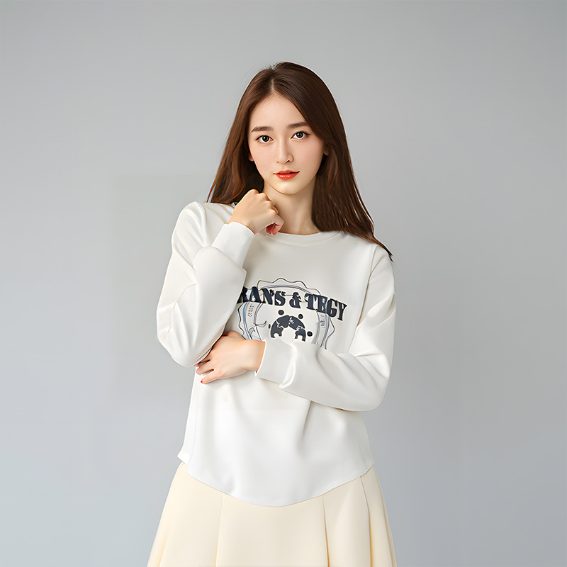 130-320 Plus Size Women's Sweatshirt Pleated Skirt Two-Piece Suit 2025 Autumn and Winter New Style Fat Sister Fashion Hot Mom