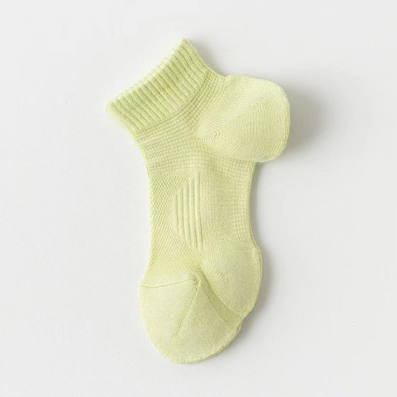 Terry que absorbe el sudor calcetines deportivos malla antibacteriana de mujer transpirable Terry calcetines profesionales para correr calcetines de dopamina de primavera y verano