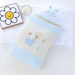 Dr. Yan's New Autumn and Winter Multifunctional Sleeping Bag for Babies, Cartoon Baby Hooded Thickened Quilt Warm Sleeping Bag