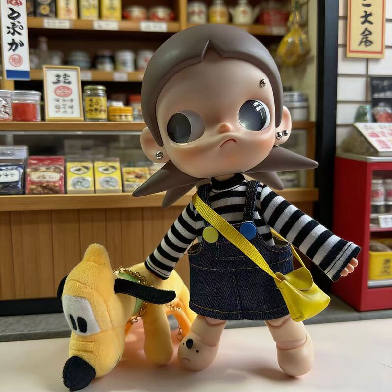 Excluding the Doll, Zsiga Doll Clothes T-Shirt, Movable Doll, Dream Destination, Doll Clothes, Gazi Sister Striped Top and Skirt