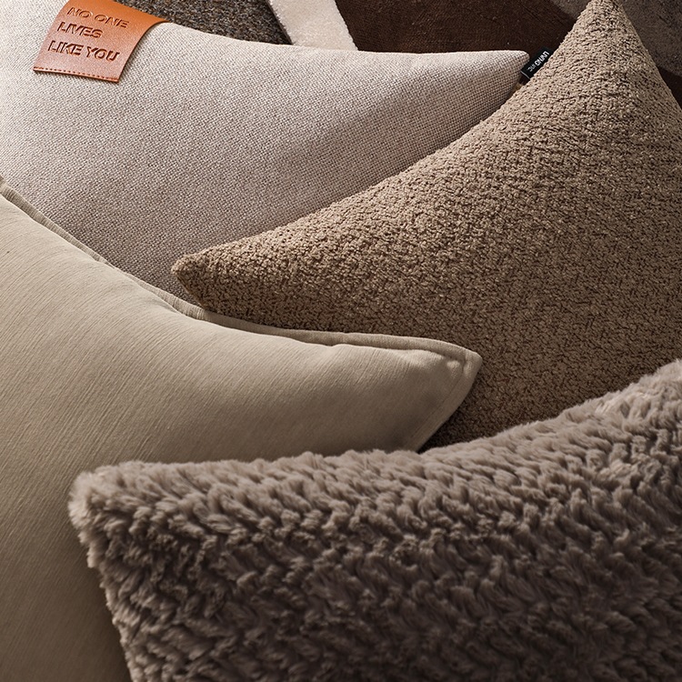 .Earth Wood Antique Color Living Room Sofa Pillow American Retro Waist Cushion Pillow Kω