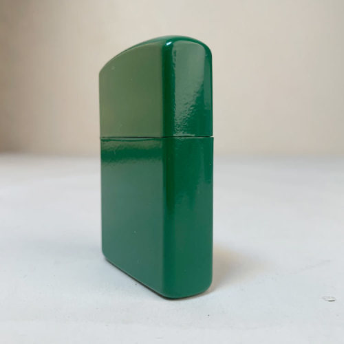 Factory direct sales green spray paint metal kerosene windproof lighter simple packaging advertising gifts wholesale