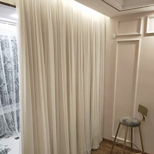 雙層網紅輕奢高精密遮光布成品簡約現代蕾絲窗簾布料卧室客廳家紡