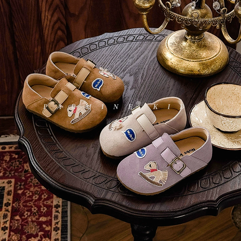 Кожаные детские милые ретро ботинки Birken весной и осенью новые мужчины и женщины маленькие маленькие кожаные ботинки маленькие детские кроссовки