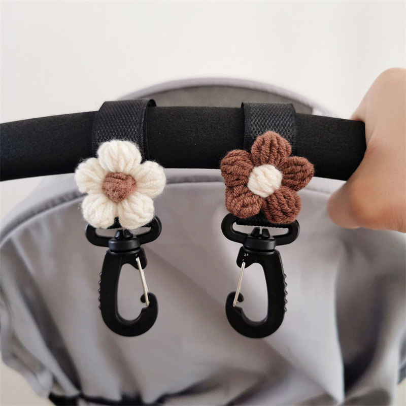 Korean Ins Style Small Flower Baby Stroller Magic Patch Umbrella Carriage Push Cart Stroller Baby Walker Gadget Toddler Carriage Accessory Hook
