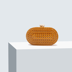 イブニングバッグ アクリルパールウォレット シングルショルダー クロスボディバッグ シングルショルダー クロスボディ かわいい アイボリー パールカラー クラッチバッグ