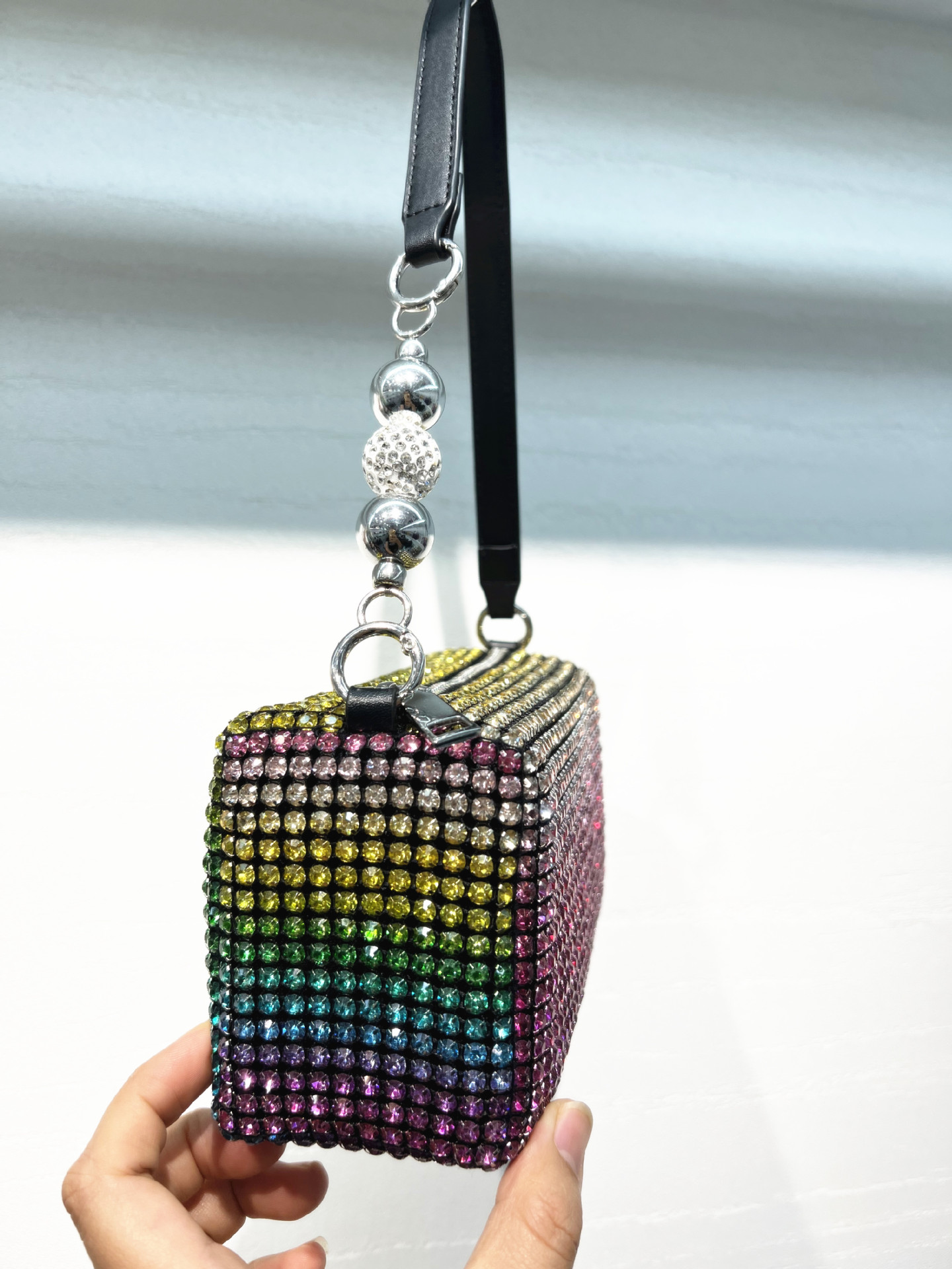 Bolsa de gala bolsa de mujer llena de diamantes bolsa de cubo con diamantes 2022 bolsa de mujer crossbody gran rey bolsa de diamantes pic 23