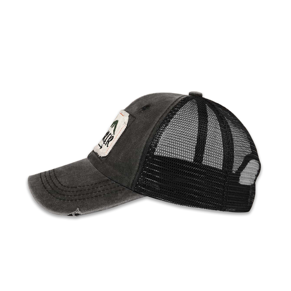 Summer New Embroidered Mountain Mesh Female Wide Brim Sunshade Baseball Cap display picture 5