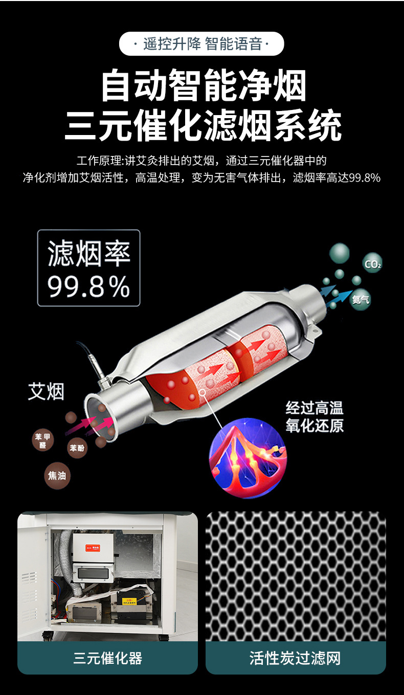 Smart Moxibustion Bed Full Body Smoke-Reduced Herbal Warming Massage Table for Home and Spa Use quality and texture