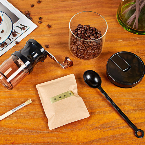 New hand-cranked household small coffee machine portable mini coffee bean grinder manual hand grinder bean grinder wholesale