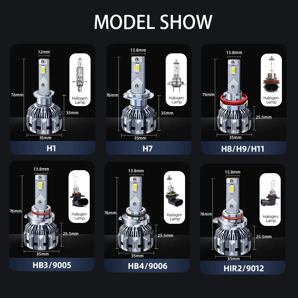 Car LED headlight h7h1h4 far and near integrated 9012 modified 65WH11 laser light bulb LED high brightness