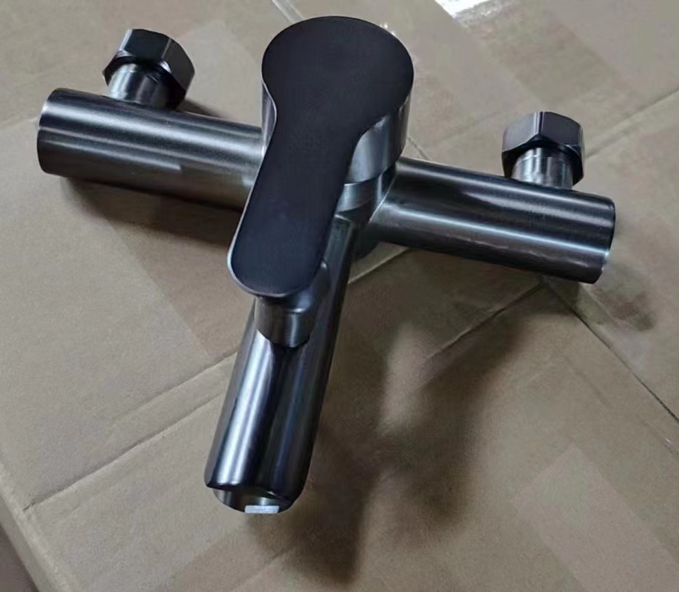 304 de acero inoxidable simple de dos funciones baño ducha sola función caliente y fría válvula de mezcla grifo