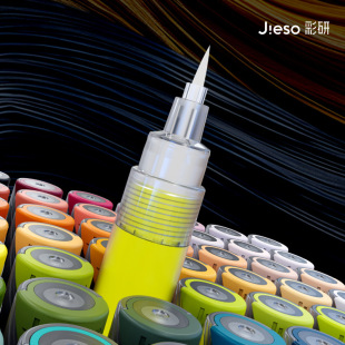 Color Research water-based acrylic marker soft head single color supplement art student professional hand-painted design waterproof and opaque color