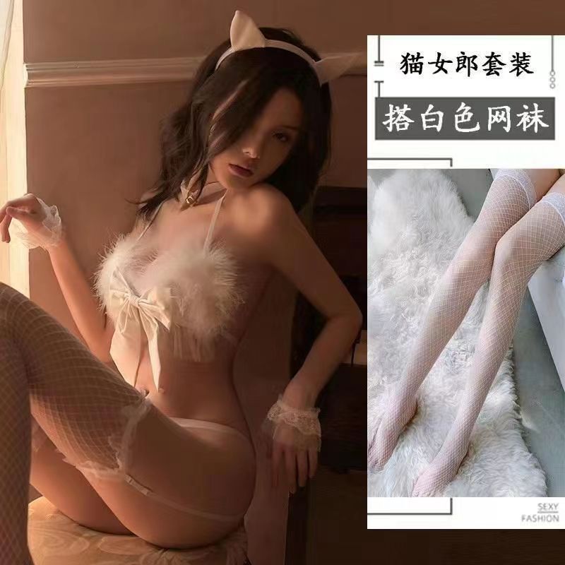 흰색 정장 + 흰색 망사스타킹 3000
