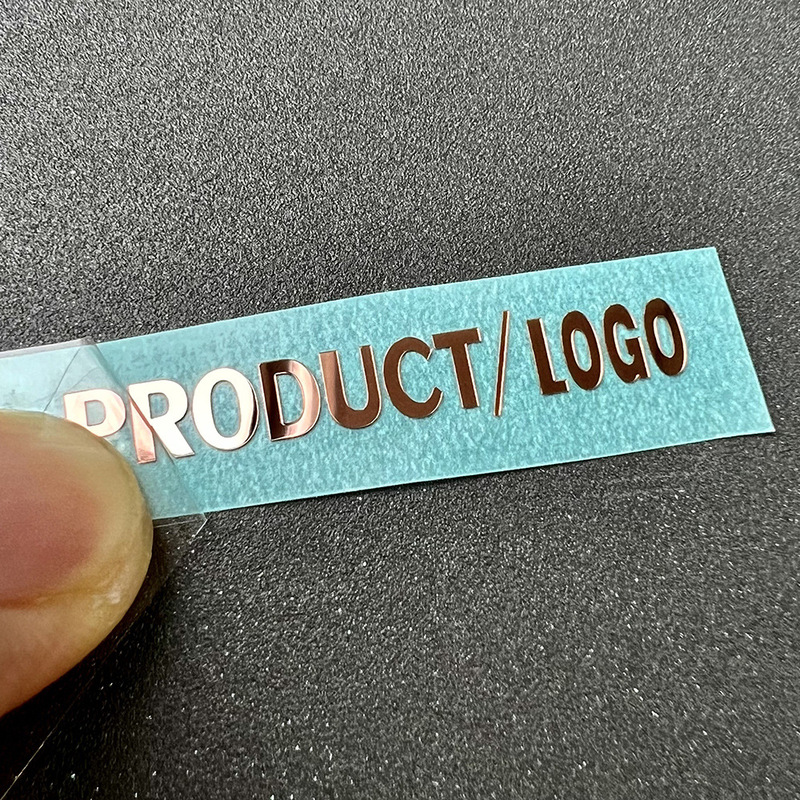 Customized Rose Gold Pet Split-Label Pvd Metal Texture Nameplate Logo for Home Appliances. Color Effect Can Be Customized Customized Rose Gold Pet Split-Label Pvd Metal Texture Nameplate Logo for Home Appliances. Color Effect Can Be Customized