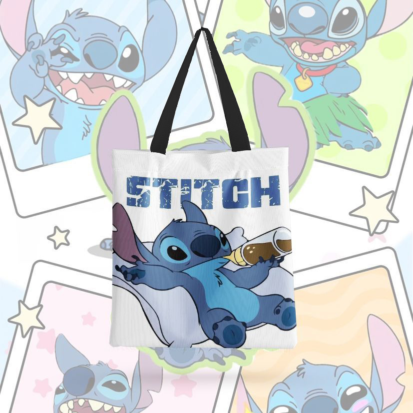 Bolsa de lona impresa de dibujos animados, bolsas de hombro, bolsas plegables, bolsas de mano, bolsas de compras, Amazon, comercio exterior