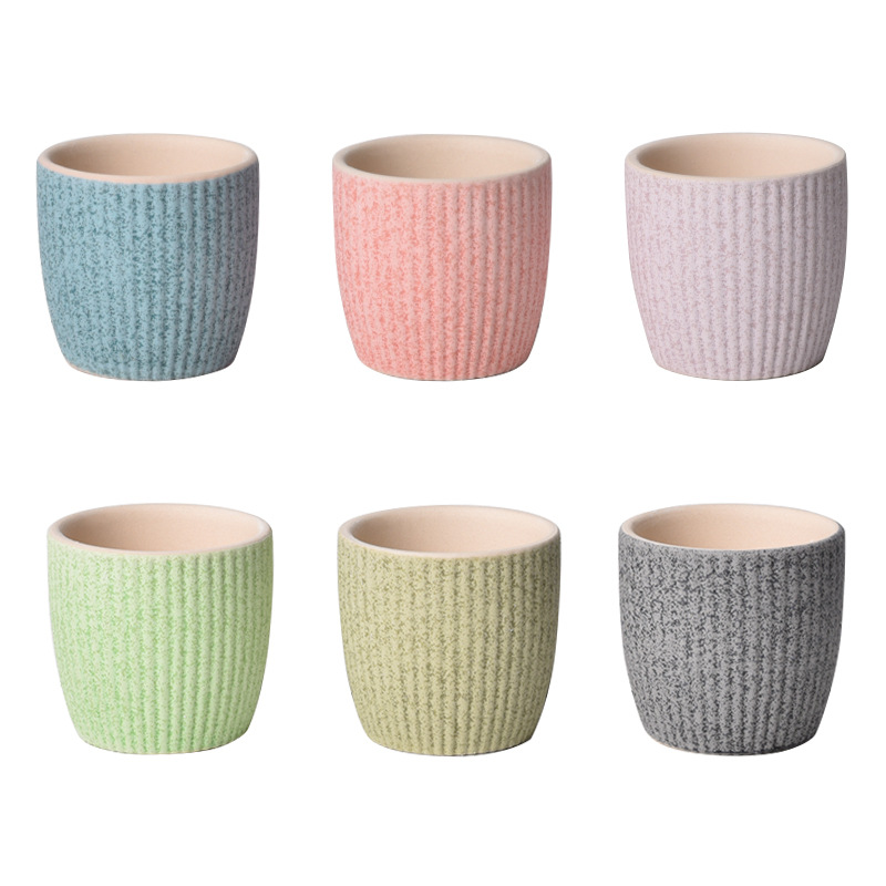 Maceta de cerámica para suculentas, creativa, mini macaron, combinación de orquídeas, adorno de plantas verdes para escritorio, venta al por mayor transfronteriza en Amazon