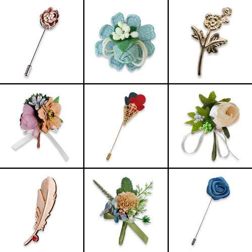 Children's suit dress, artificial flower corsage, baby wedding, flower girl costume, brooch, necklace, accessories, drop shipping