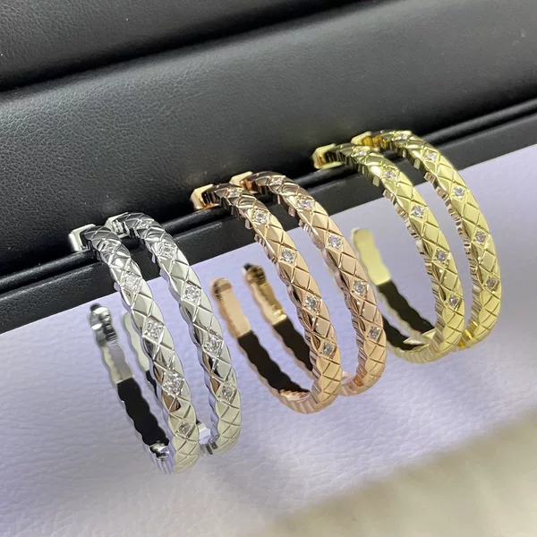 High-end CNC diamond-studded earrings with a light luxury and sophisticated feel, unique and stylish women's earrings for cross-border foreign trade wholesale