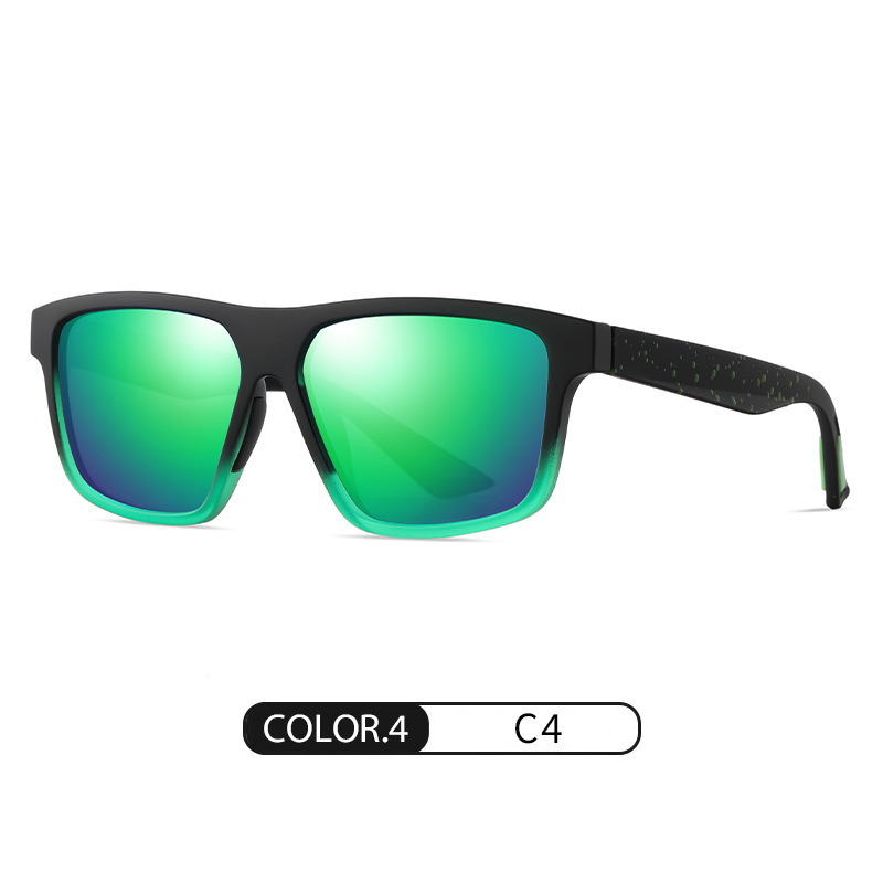 Gafas de sol polarizadas para hombre de nuevo estilo S11109 Gafas de sol de caja cuadrada de colores de moda TR Gafas de sol de protección solar para exteriores
